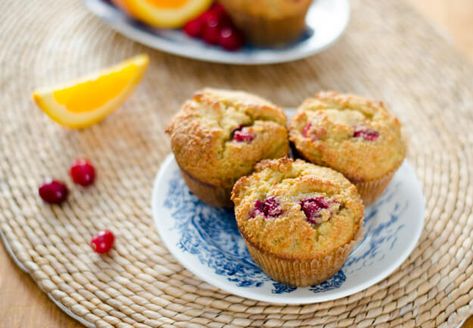 Paleo+Cranberry+Orange+Muffins+-+5+Paleo+Cranberry+Recipes+to+Make+Now+|+Cook+Eat+Paleo Paleo Muffin Recipes, Cranberry Orange Muffin Recipe, Orange Muffin Recipe, Paleo Muffins, Cranberry Orange Muffins, Orange Muffins, Pane Dolce, Cranberry Muffins, Paleo Bread