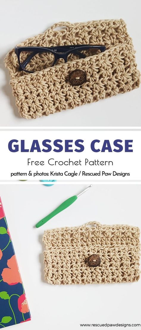 Basket Decoration Ideas, Crochet Glasses Case, Crochet Eyeglass Cases, Crochet Glasses, Diy Glasses, Glasses Pouch, Crochet Eyes, Crochet Pouch, Case Ideas