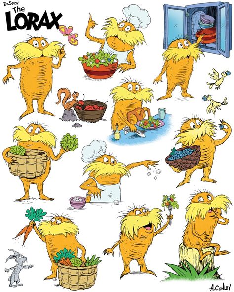 Dr. Seuss’ The Lorax The Lorax Characters, The Lorax Book, The Lorax, Random House, Reading Book, Dr Seuss, Children’s Books, Character Illustration, Cartoon Drawings