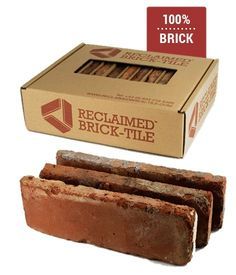 Reclaimed Brick-Tile Kitchen Wall Tiles Backsplash, Andong, Interior Design Minimalist, Brick Kitchen, Reclaimed Brick, Brick Tile, Brick Backsplash, Brick Flooring, Brick Tiles