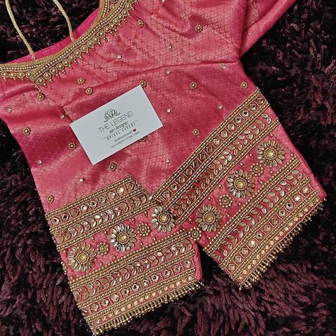 Blouse Aari Work Design, Blouse Aari Work, Pink Saree Blouse, Blouse Inspiration, Frock For Women, Indian Saree Blouse, Indian Saree Blouses Designs, Blouse Designs Indian, Color Blouse