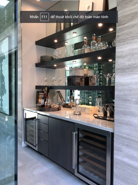 Closet Into A Bar, Modern Home Bar Designs, Bar Lounge Room, Home Wine Bar, Bar Nook, Home Wet Bar, Home Bar Areas, Home Bar Cabinet, Home Bar Rooms