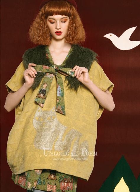 Unlogical Poem, Girlie Clothes, Hiar Style, Dress Up Boxes, Green Fur, 20s Fashion, Vintage Kitsch, Upcycled Fashion, Baby Knitting Patterns