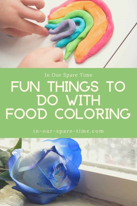 Fun Things to Do with Food Coloring | In Our Spare Time Ways To Make Slime, Homemade Finger Paint, Homemade Puffy Paint, Neon Food Coloring, Hard Candy Lollipops, Quick And Easy Crafts, Homemade Slime, Homemade Playdough, Fun Crafts To Do