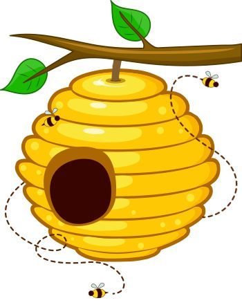 Bee Hive Clipart, Beehive Drawing, Bee Themed Classroom, Bee Classroom, Bee Printables, Bee Drawing, Bee Pictures, Honey Bee Hives, Bee Party