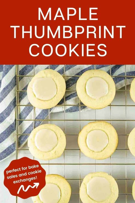 Thumbprint Cookies With Icing, Cookies With Icing, Chocolate Covered Potato Chips, Maple Extract, Bacon Waffles, Elegant Cookies, Salty Cookies, Sesame Cookies, Pretzel Cookies