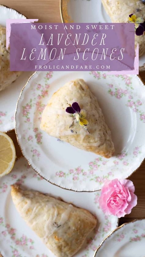 Lemon Lavender Scones, Lemon Scones Recipe, Lavender Scones, Lavender Recipes, Lemon Scones, Lavender Lemon, Scones Recipe, Lemon Lavender, Scone Recipe