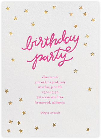 Invitations - online and paper - Paperless Post Modern Classic Wedding Invitations, Belated Birthday Card, Sugar Paper, Birthday Star, Kids Birthday Themes, Paperless Post, Teen Birthday, Belated Birthday, Birthday Cards For Her