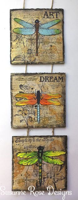 Mixed Media Tutorials, Mixed Media Techniques, Dragonfly Art, Card Board, Intuitive Art, Art Plaque, Media Wall, Mixed Media Projects, Mixed Media Art Journaling