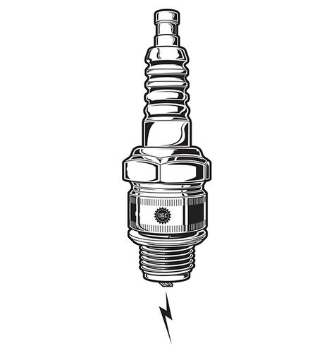 Practice drawings to get better at a more classic line art style. Sparkplug Tattoo Design, Sparkplug Tattoo, Car Tattoo Design, Sharpie Drawings, Mechanic Tattoo, Motorbike Art, Biker Tattoos, Motorcycle Illustration, Technical Illustration