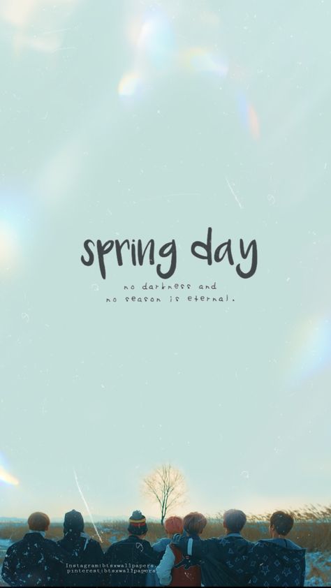 #springday #bts #btsarmy #btswallpapers Bts Spring Day Wallpaper, Spring Day Bts, Bts Spring Day, Wallpaper Lyrics, Bts Wallpaper Lyrics, Spring Wallpaper, The Best Is Yet To Come, Bts Drawings, Summer Adventures