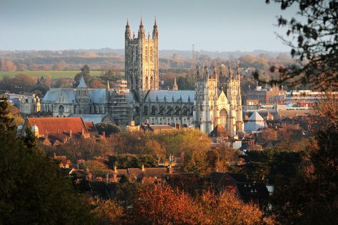 Canterbury Cathedral 1, Autumn 2014, from University of Kent | Flickr - Photo Sharing! Kent University, Cottagecore Painting, Canterbury Kent, University Of Kent, Canterbury Cathedral, Dream Future, Dorm Posters, Uni Life, British Empire