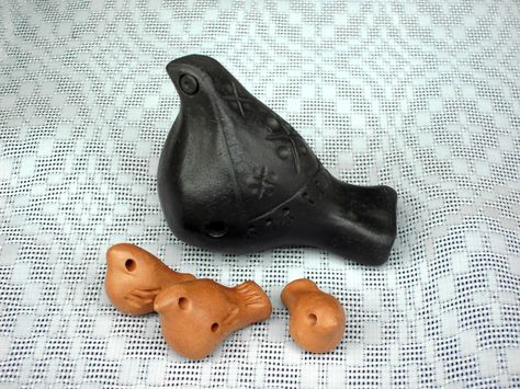 Teaching them to whistle  -  - (c) Anatol Filozof Clay Whistles, Clay Whistle, Pinch Pot, Clay Stuff, Raku Pottery, Ceramic Owl, Ceramic Handmade, Pinch Pots, Ceramic Birds