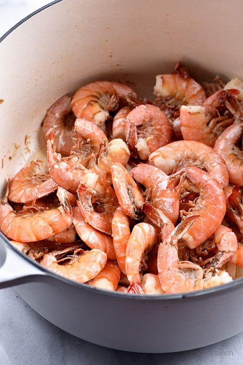 Boiled Shrimp Recipe - This Boiled Shrimp Recipe makes perfect boiled shrimp every time! So versatile for a quick and easy weeknight supper and especially for entertaining! // addapinch.com Boiled Shrimp Recipes, Boiled Shrimp Recipe, Cajun Shrimp Boil Recipe, Cajun Shrimp Boil, Shrimp And Crab Boil, Boiled Shrimp, Shrimp Boil Recipe, Spicy Shrimp Recipes, Seafood Boil Recipes