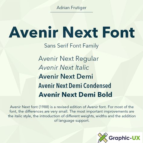 Avenir Next Font Free Download – GraphicUX Avenir Font, Bold Fonts Free, Brush Fonts Free, Best Cursive Fonts, Report Layout, Free Commercial Fonts, Business Fonts, Modern Sans Serif Fonts, Free Download Photoshop