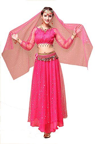 Dance Performance Outfits, Belly Dance Dress, Costumes Dresses, Dancer Dress, Hip Scarf, Costume Set, Beautiful Accessories, Party Dance, Top Skirt Set