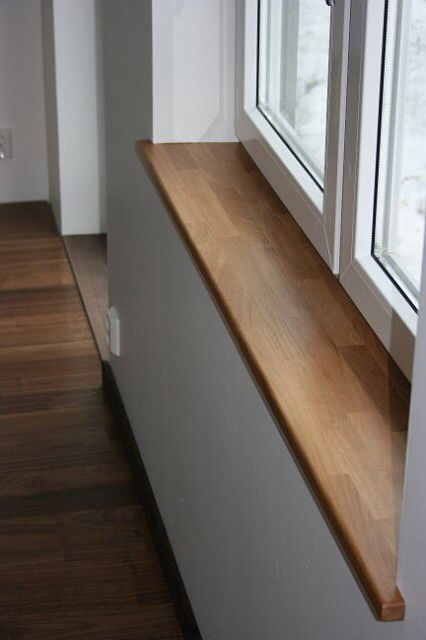 Wooden windowsill Window Sill Decor Bedroom, Wooden Window Sill, Wood Window Sill, Interior Window Sill, Interior Window Trim, Window Sill Decor, Wooden Window Frames, Interior Design Per La Casa, Interior Windows