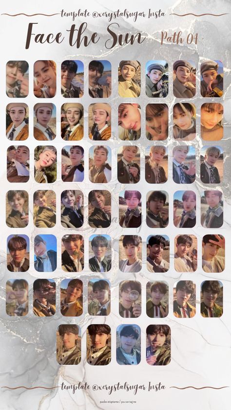 Seventeen Photocard, Sun Path, Face The Sun, Photocard Template, Photo Card Template, Facing The Sun, Seventeen Album, Photo Card, Card Template