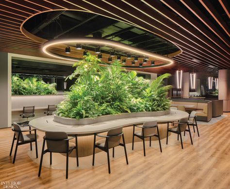 Biophilic Interior, Indoor Landscaping, Interior Kantor, مركز ثقافي, Green Office, Plafond Design, Biophilic Design, Architecture Magazines, Workplace Design