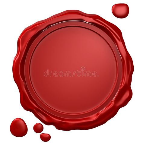 Wax Seal. With blank field (3D rendered illustration Stock Photography Free, Wax Seal, Anime Artwork, Wax Seals, Pie Dish, Stock Illustration, Wax, Stamp, Anime