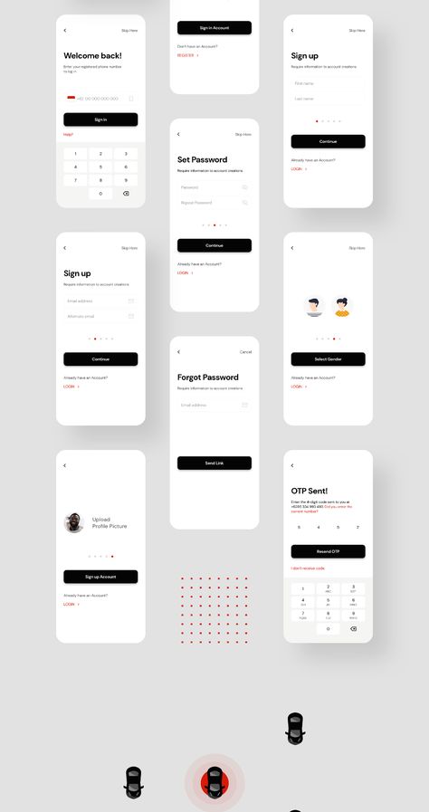 Belt App UI kit — UI Kits on UI8 Login Screen Mobile Ui, Login Ui Mobile, App Login Ui, Sign In Ui, Sign Up Ui, Organized Car, Login Ui, To Do App, Ui Design Mobile