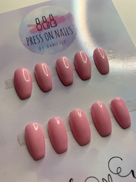 Pink Press On Nails Short, Short Coffin Gel Nails, Short Work Nails, Coffin Gel Nails, Pink Press On Nails, Press On Nails Short, Short Coffin, Short Coffin Nails, Work Nails