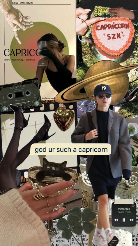 Capricorn Vision Board, Capricorn Sun Aesthetic, Capricorn Colors, Zodiac Branding, Capricorn Moodboard, Capricorn Aura, Capricorn + Core + Aesthetic, Venus Capricorn, Cap Rising