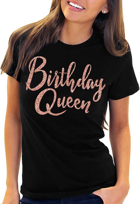 Rose Gold Birthday, Birthday Squad Shirts, Tshirts For Women, Birthday Queen, Queen Tshirt, Queen Shirts, Squad Shirt, Birthday Party Shirt, Birthday Tshirts