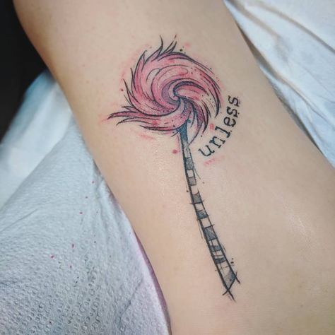 25 Delightful Dr. Seuss Tattoos That Bring the Nostalgia | "Don't cry because it's over. Smile because it happened," Dr. Seuss is credited with coining. Was he talking about tattoos? Lifestyle Unless Tattoo Dr. Seuss, Truffula Trees Tattoo, Dr Seuss Tattoo Ideas, Truffula Tree Tattoo, Unless Tattoo, Lorax Tattoos, Dr Seuss Tattoo, Disney Tattoos Unique, Life Symbol Tattoo