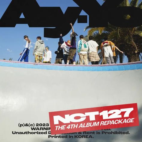 “Ay-Yo — The 4th Album Repackage” NCT127 (SM Entertainment) Nct Album, Music Cds, Pop Bands, Pop Rock, Music Performance, Photo Postcards, Pop Rocks, Logo Sticker, Photo Posters