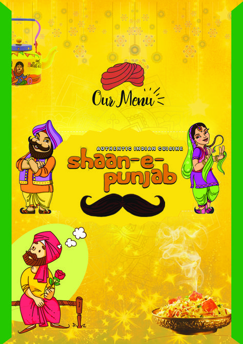 Menu cover page for Shan-e- punjab Menu Card Design, Cloud Kitchen, Book Cover Page, Menu Design Template, Menu Cover, Menu Card, Cover Page, Menu Cards, Menu Design