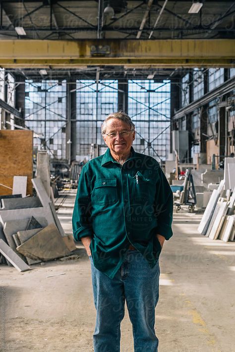 Senior Man Boss Smiling at indusrrial warehouse business location Senior Citizen Photography with Portraits, Lifestyle and Inspiration  #Seniorlifestyle #activesenior #retirementphotography #seniorcitizenpeople #seniorcitizenportraits #seniorcitizenphotos #seniorcitizenphotoshoot #retired  #beautifulseniorcitizen #bluecollar #seniorcitizenworking #boss #seniorcitizenboss #atwork #handsomeseniorcitizen #familyphoto #stocksy #stocksyunited Warehouse Business, Factory Photography, Business Location, Work Photos, Line Photography, Corporate Photography, Food Poster Design, Senior Citizen, Team Photos