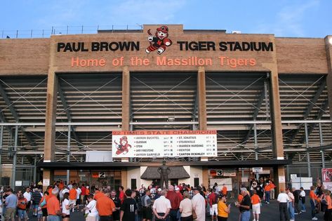 Paul Brown – The Massillon Years - Dawgs By Nature Massillon Ohio, Paul Brown, Tiger Stadium, Football Ticket, Ohio History, College Football Teams, Washington Football, High School Football, Football Stadiums