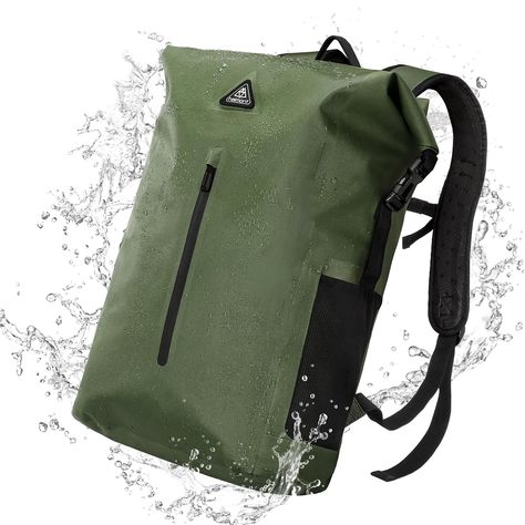 PRICES MAY VARY. IPX7 WATERPROOF & LIGHTWEIGHT: Haimont dry backpack crafts TPU material and waterproof welded seams. It’s lightweight and 100% waterproof. IPX 7 waterproof rating ensures your gear stays completely dry while kayaking, boating, commuting, camping, and fishing. Puncture and tear-resistant TPU dry bags make you easily cope with the challenges of various environmental climates during your travels EXPANDABLE ROLL TOP OPENING: The roll-top drybag is designed to meet the demands of dif Dry Backpack, Backpack Craft, Dry Bag Backpack, Backpack Waterproof, Travel Comfort, Sport Boats, Waterproof Backpack, Cycling Workout, Roll Top