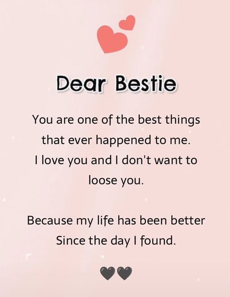 Dear Bestie, Sweet Quotes, You And I, I Love You, Love You, Good Things, Collage, Quotes, Pins