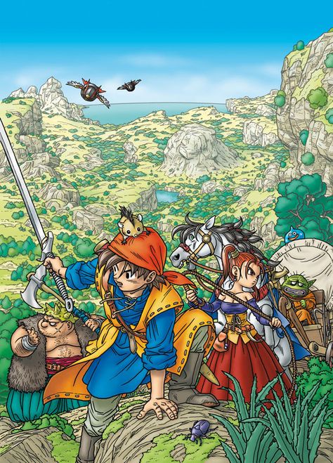 Dragon Quest VIII Dragon Quest 8, Chrono Trigger, Dragon Warrior, Dragon Quest, Blue Dragon, Playstation 2, Arte Fantasy, Nintendo Ds, Video Game Art