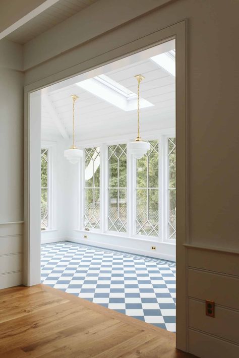 On the Hunt for Tiles that are Timeless AND Fun — The Grit and Polish Farmhouse Sunroom, Sunroom Designs, Classic Tile, My New Room, House Inspo, House Inspiration, تصميم داخلي, My Dream Home, White Walls