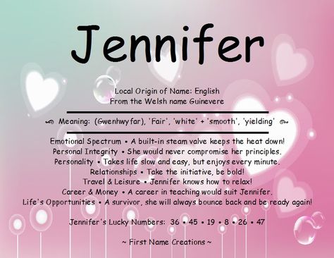 Jennifer name meaning Grace Name, Jennifer Name, Gifted Classroom, Names Biblical, Name Finder, Welsh Names, Pastel Cottage, Welsh Words, Thinking Of You Today