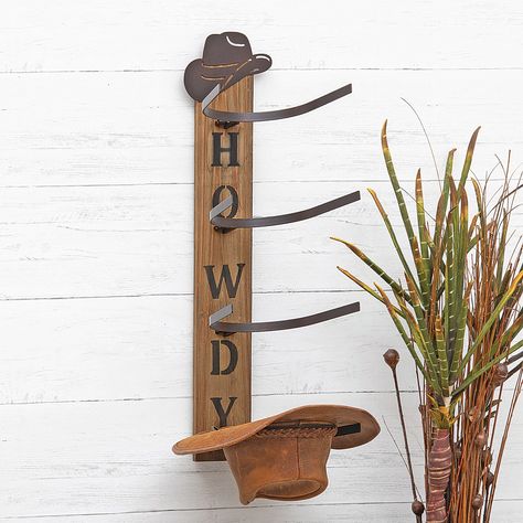 Lone Star Western Decor Wood Hat Rack, Cowboy Hat Rack, Wood Hat, Black Forest Decor, Cross Quilt, Blooming Cactus, Spring Quilts, Hat Rack, Western Hats