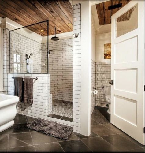 Goals Board, Beautiful Master Bathrooms, Bathroom Model, Basement Apartment, Bad Inspiration, Model Ideas, Vinyl Decor, This Old House, Bathroom Remodel Designs