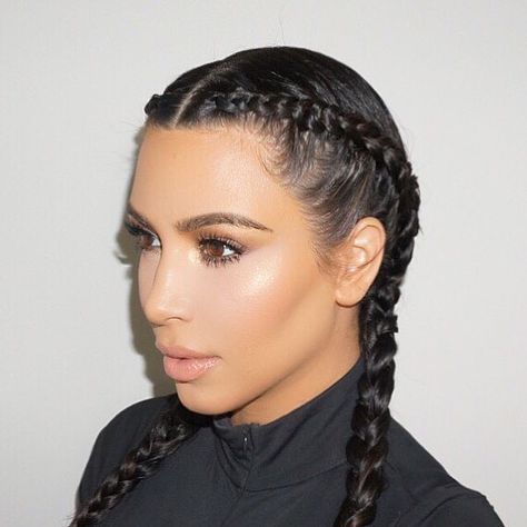 This Mornings Glam💄@kimkardashian 💞#MakeupByAriel #kimkardashian 😘💋 Ariel Tejada, Kim Kardashian Braids, Kardashian Braids, Kim Kardashian Hair, Braids Pictures, Kardashian Hair, Double Dutch Braid, Kkw Beauty, Fashion Vibes