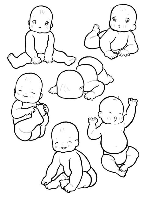 Baby Body Base, Holding Baby Poses Drawing, Person Holding Baby Drawing Reference, Baby Poses Drawing Reference, Child Body Base, Mother Holding Baby Drawing, How To Draw Baby, Adult And Child Drawing Reference, Kid Reference Poses