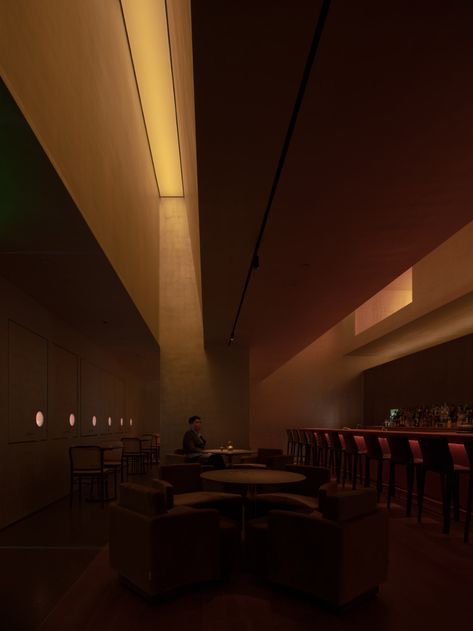 Restaurant Facade, Fine Dining Room, Red Ceiling, Slanted Walls, Architecture Restaurant, Bar Design Awards, Design Café, 카페 인테리어 디자인, Restaurant Lounge