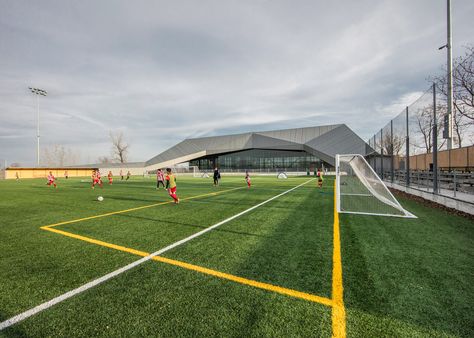 Soccer Center, Training Facility, Soccer Stadium, Football Tournament, Roof Structure, Football Stadiums, Soccer Training, Site Plan, Architect Design