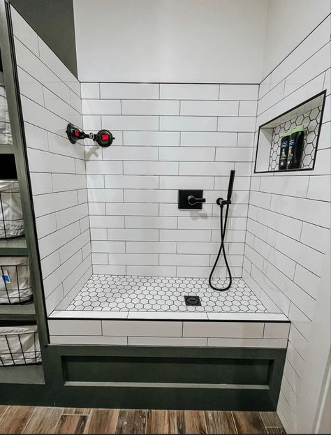 Dog Bath, Texas Homes, Shower Tile, Bathroom Shower, Alcove Bathtub, Bathroom Design, Sweet Home, New Homes, Bath