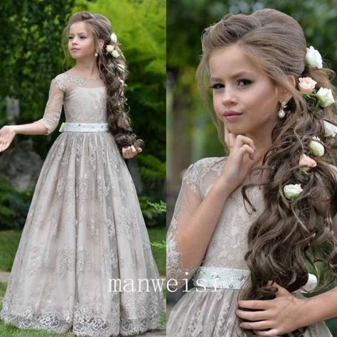 Luulla - Shopping Cart Little Bridesmaids Dresses Kids, Party Gowns For Kids, Bubbles Wedding, Grey Flower Girl Dress, 40 Anniversary, Kids Flower Girl Dresses, Gray Flower Girl, Girls Pageant Gowns, Chiffon Flower Girl Dress