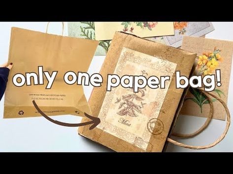 Paper Bag Folding, Paper Bag Junk Journal, Homemade Journal, How To Make A Paper Bag, Paper Bag Album, Smash Journal, Handmade Journals, Handmade Books, Journal Paper