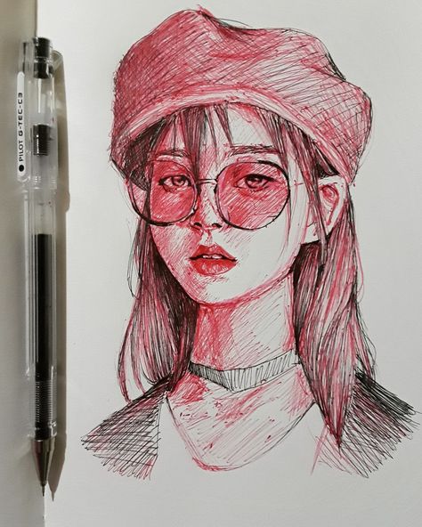 Pen And Ink Drawings Simple, Pen Sketch, Memes Anime, Ink Drawings, Arte Sketchbook, Portrait Sketches, Pencil Art Drawings, Sketchbook Inspiration, Sketch Drawing