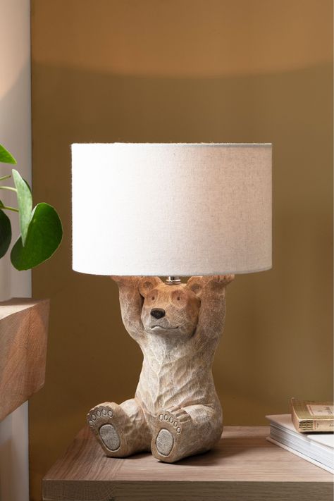 Barnaby Bear Table Lamp Market Crafts, Bear Lamp, Trailer Deck, Bear Table, Tre Kunst, Bday Wishlist, Nursery Lamp, Bear Nursery, Nursery Room Inspiration