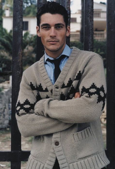 David Gandy Young, David Gandy Style, Top Male Models, Barbara Mori, David James Gandy, David J, David Gandy, Knit Men, Best Model